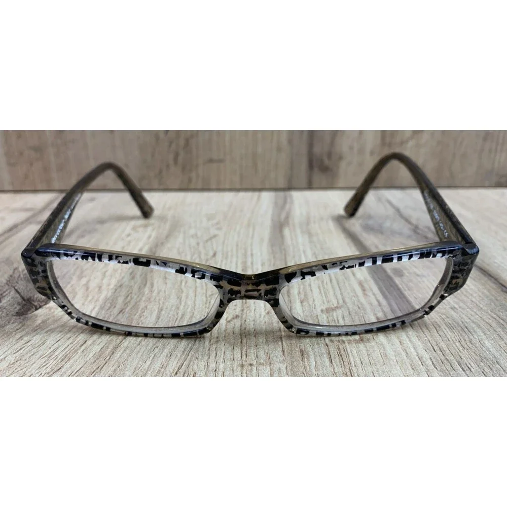 JEAN LAFONT eyeglasses CHEETAH PRINT RECTANGLE  glasses frame MOD: FACILE 155